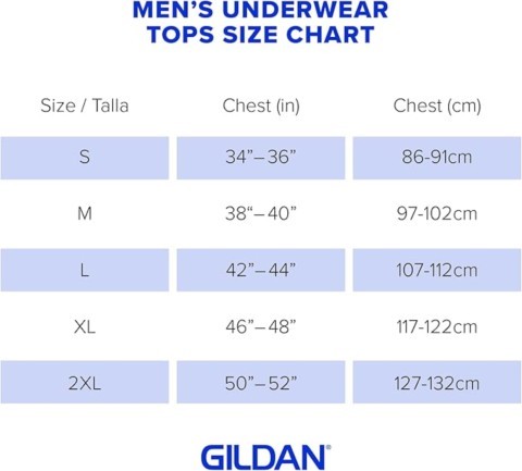 6 pack - Gildan Mens Crew T-ShirtUndershirt